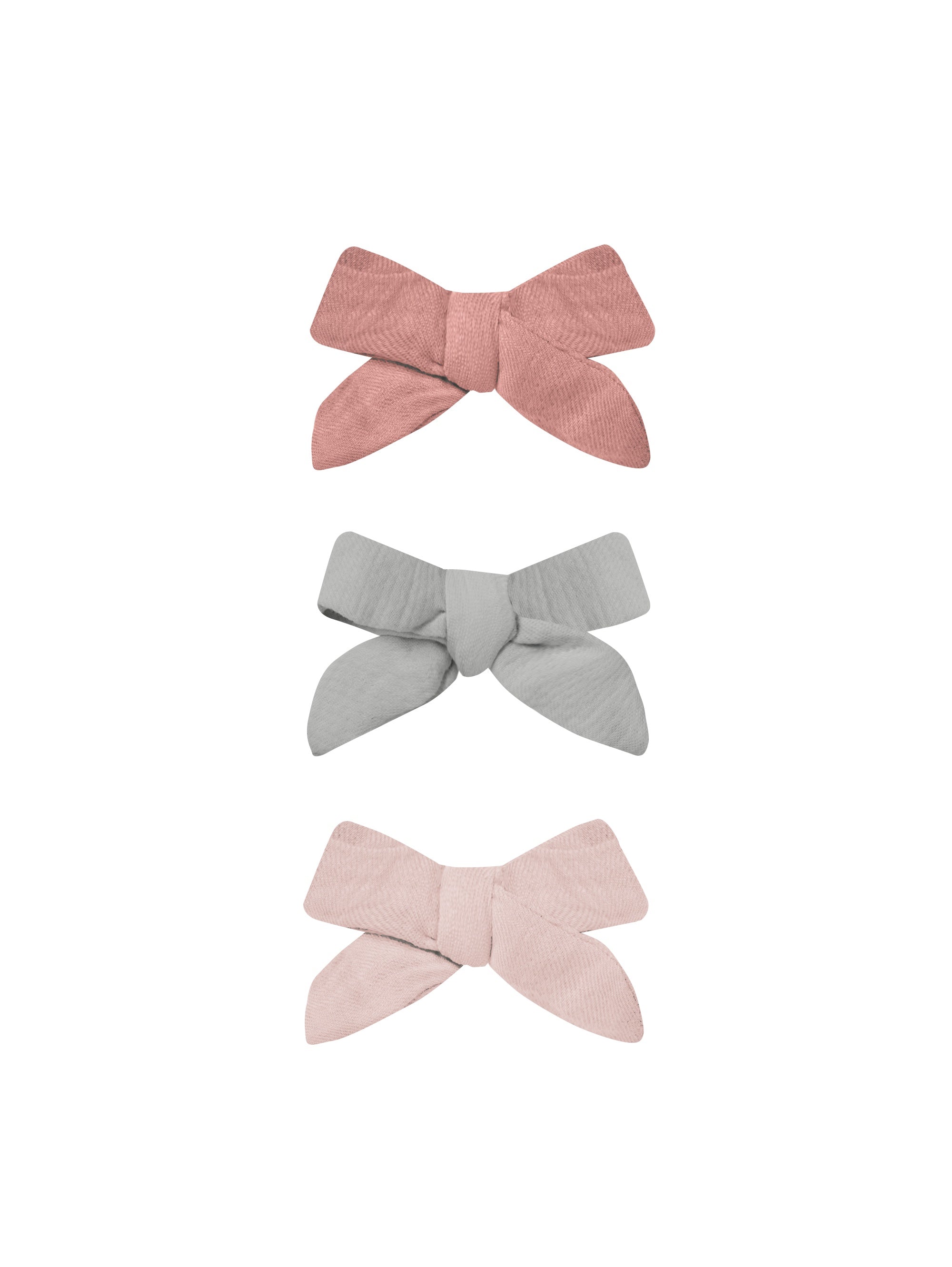 Quincy Mae Bow W. Clip, Set Of 3 Lipstick, Sky, Bubblegum