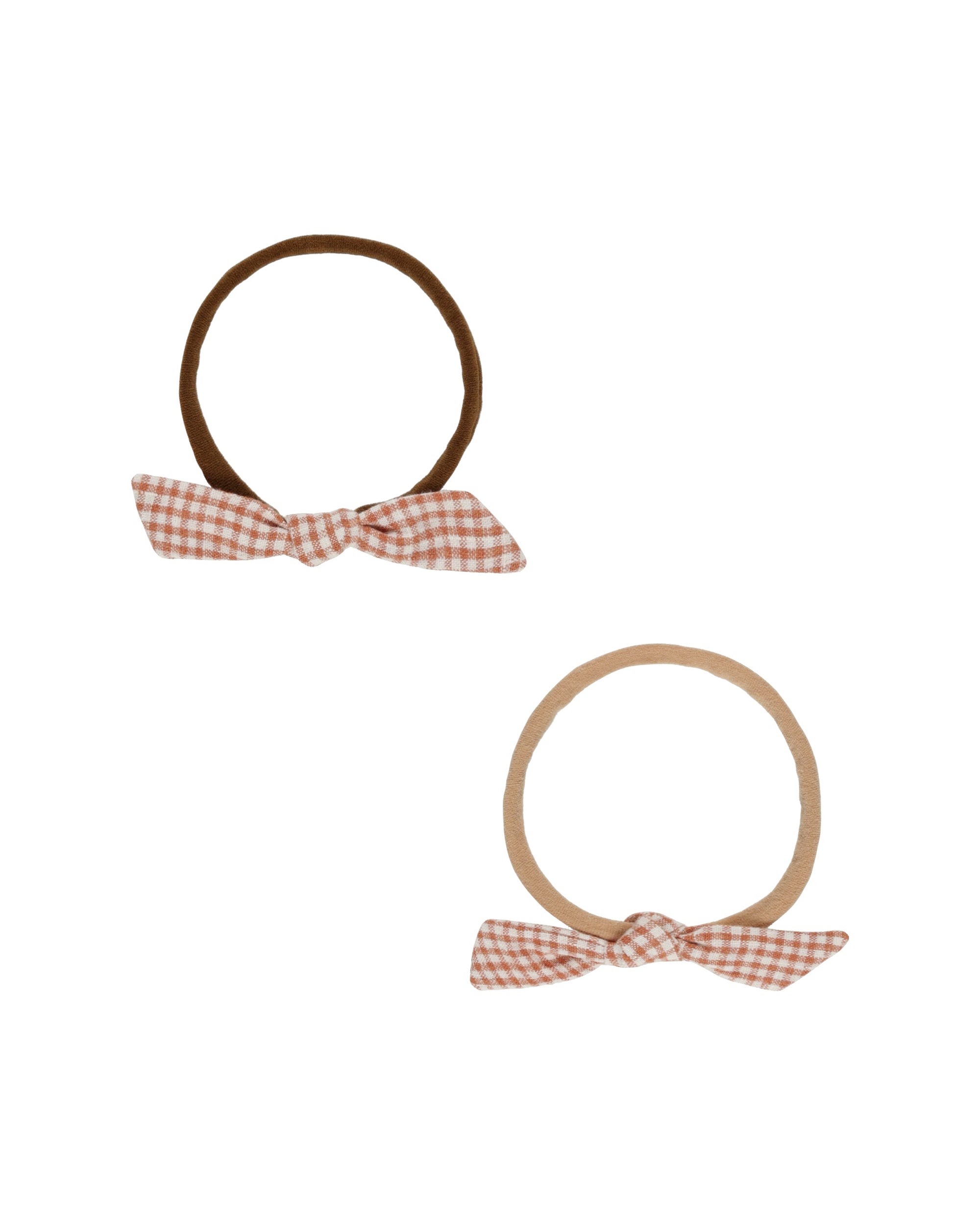 Rylee & Cru Little Knot Headband Poppy Gingham