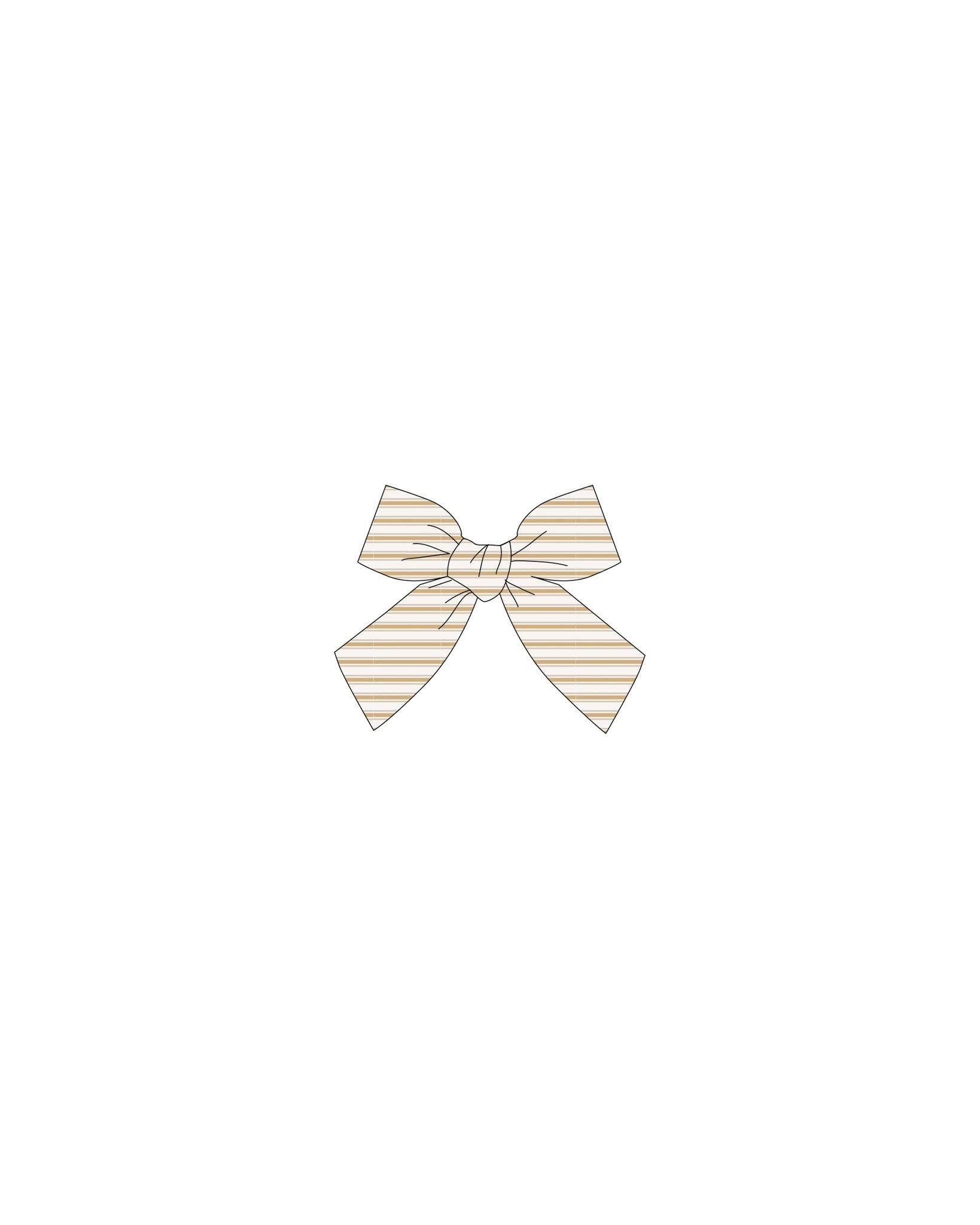 Rylee & Cru Bow Marigold Stripe