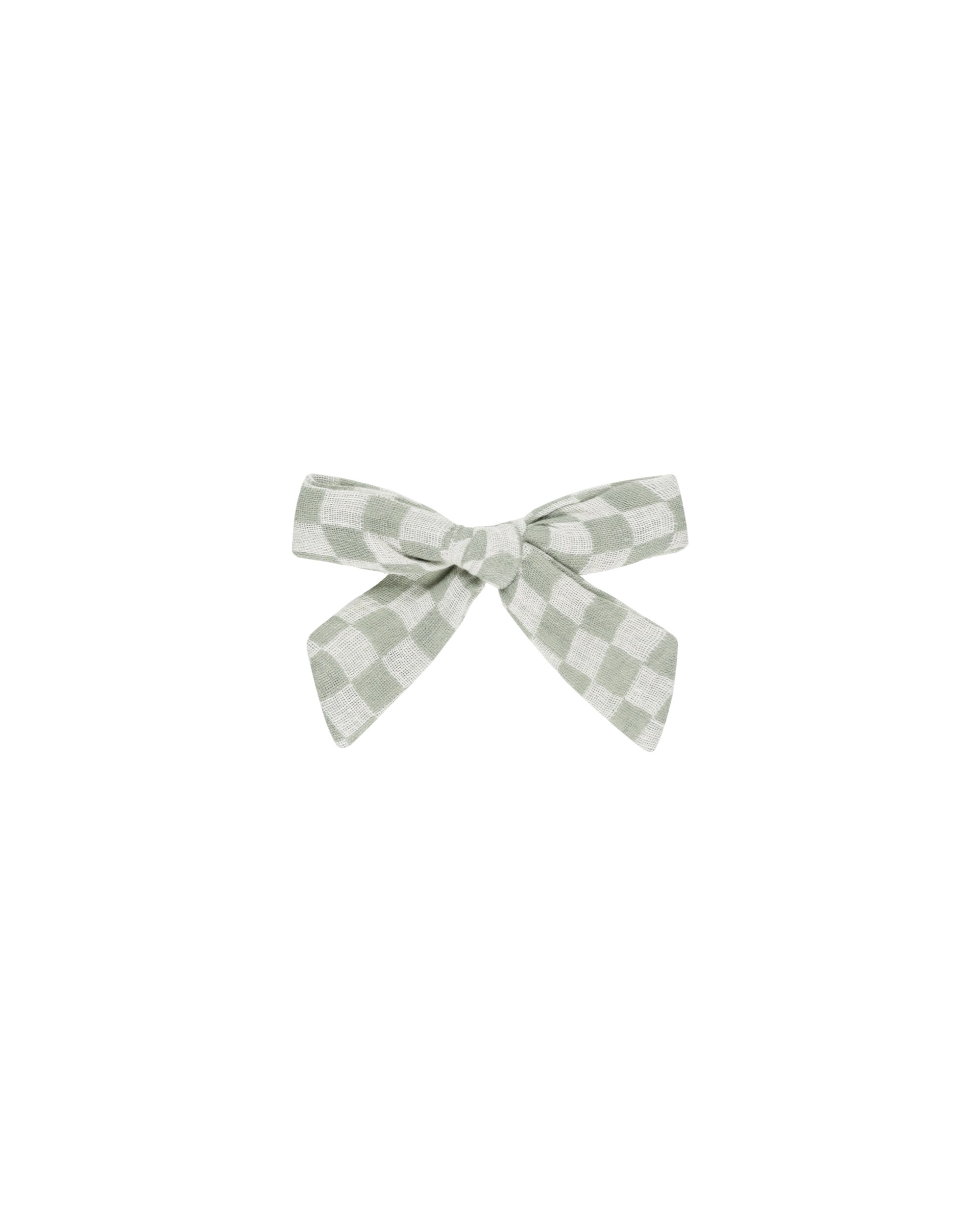 Rylee & Cru Bow Sage Check