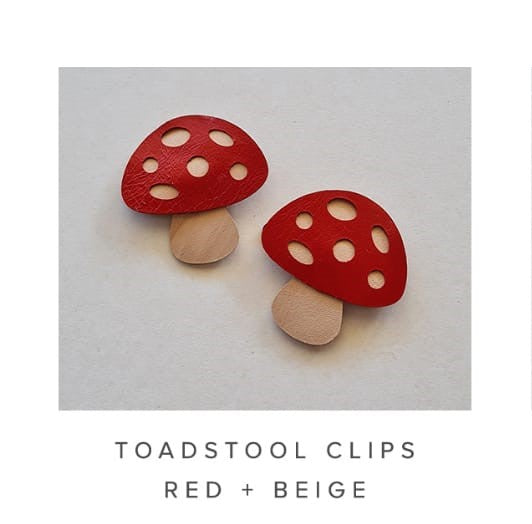 Toadstools Red Clips