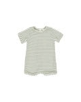 Rylee & Cru Shorty One Piece Sage Stripe 6-12m / 18-24m