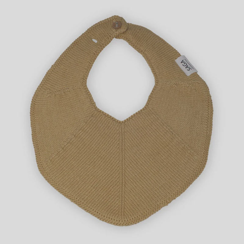 Saga Knitted Bib - Honey - FH