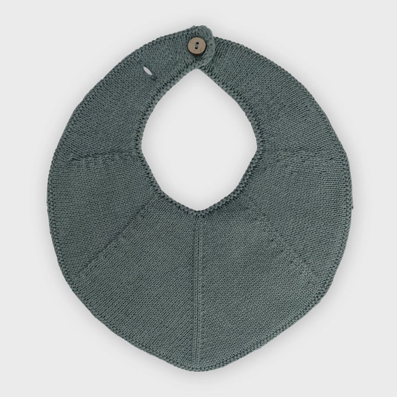 Saga Knitted Bib - Silver Pine - FH