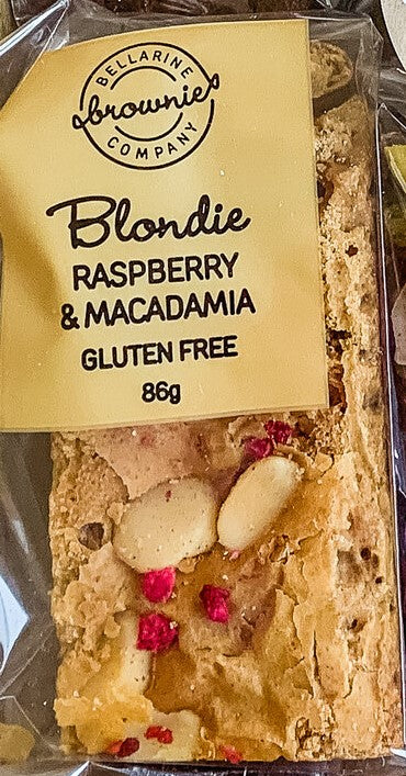 Bellarine Brownie Raspberry & Macadamia Blondie 86g