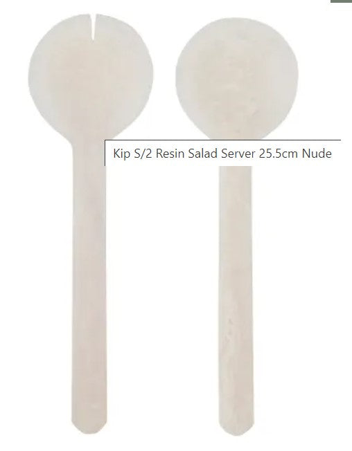 Kip S/2 Resin Salad Server 25.5cm Nude