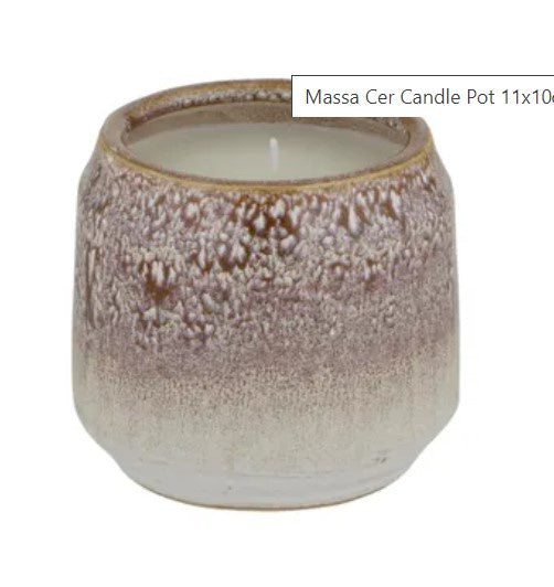 Massa Cer Candle Pot 11x10cm Vanilla