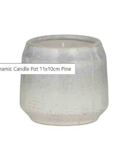 Massa Ceramic Candle Pot 11x10cm Pine