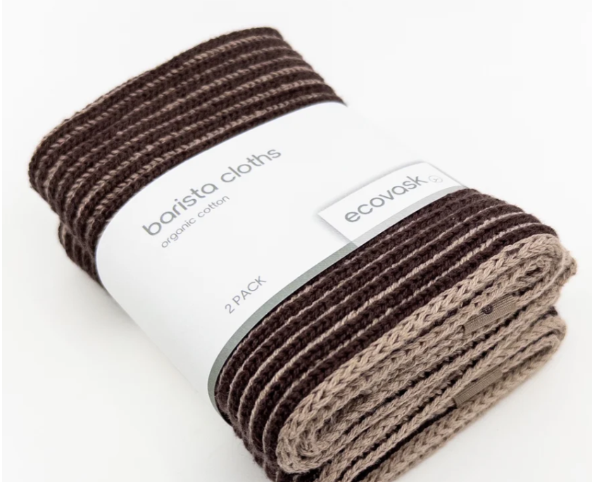 Ecovask Barista Cloths 2pk - Chocolate