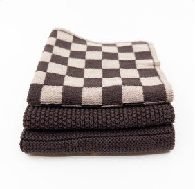 Ecovask Dishcloth - Variety Pack - Choc Martini Chequer