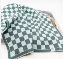 Ecovask Kitchen Towel - Sea Foam Chequer