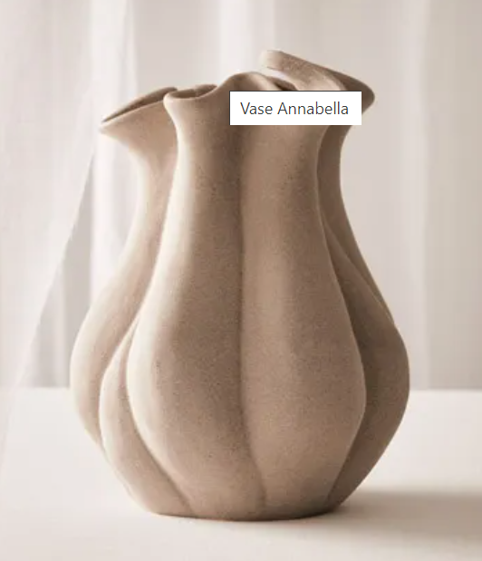 Annabella Vase Grey  30 x 23cm