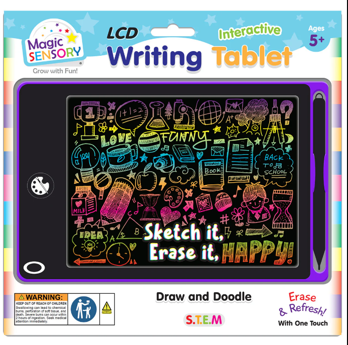 Interactive LCD Writing Tablet - Purple Art