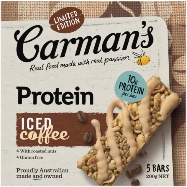 Carman's Protein Bar Iced Coffee 200g