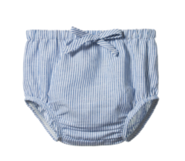 Nature Baby Arie Shorts Linen Blue Stripe1Y