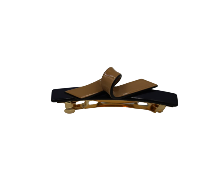 Tricia Barrette Black with Tan Twist