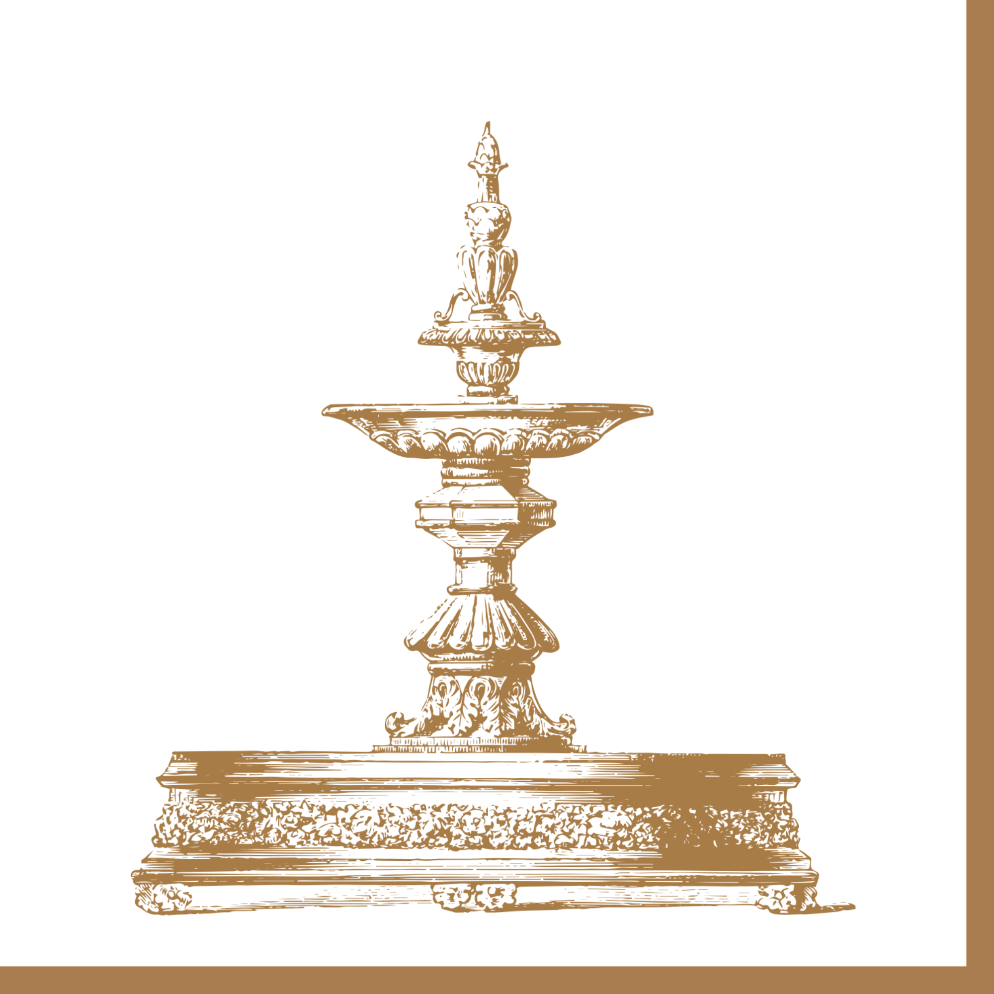 Byron & Yorke Dinner Napkin Sepia Fountain