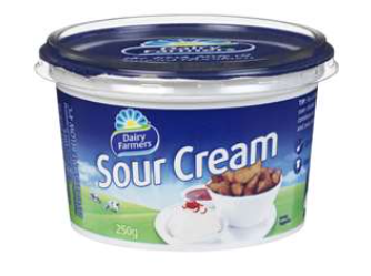 Dairy Farmers Sour Cream 250g