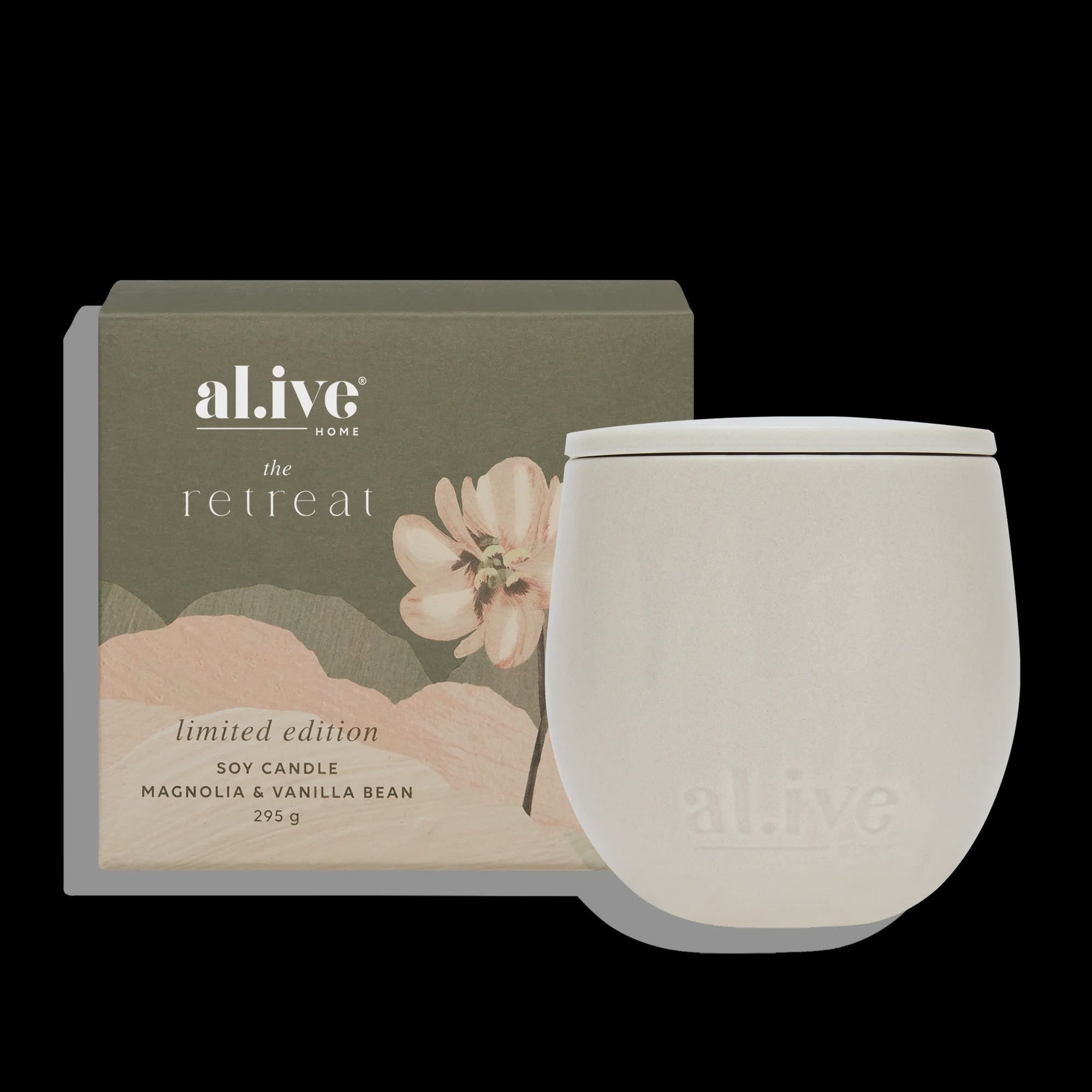 Alive The Retreat Magnolia Vanilla Bean Soy Candle