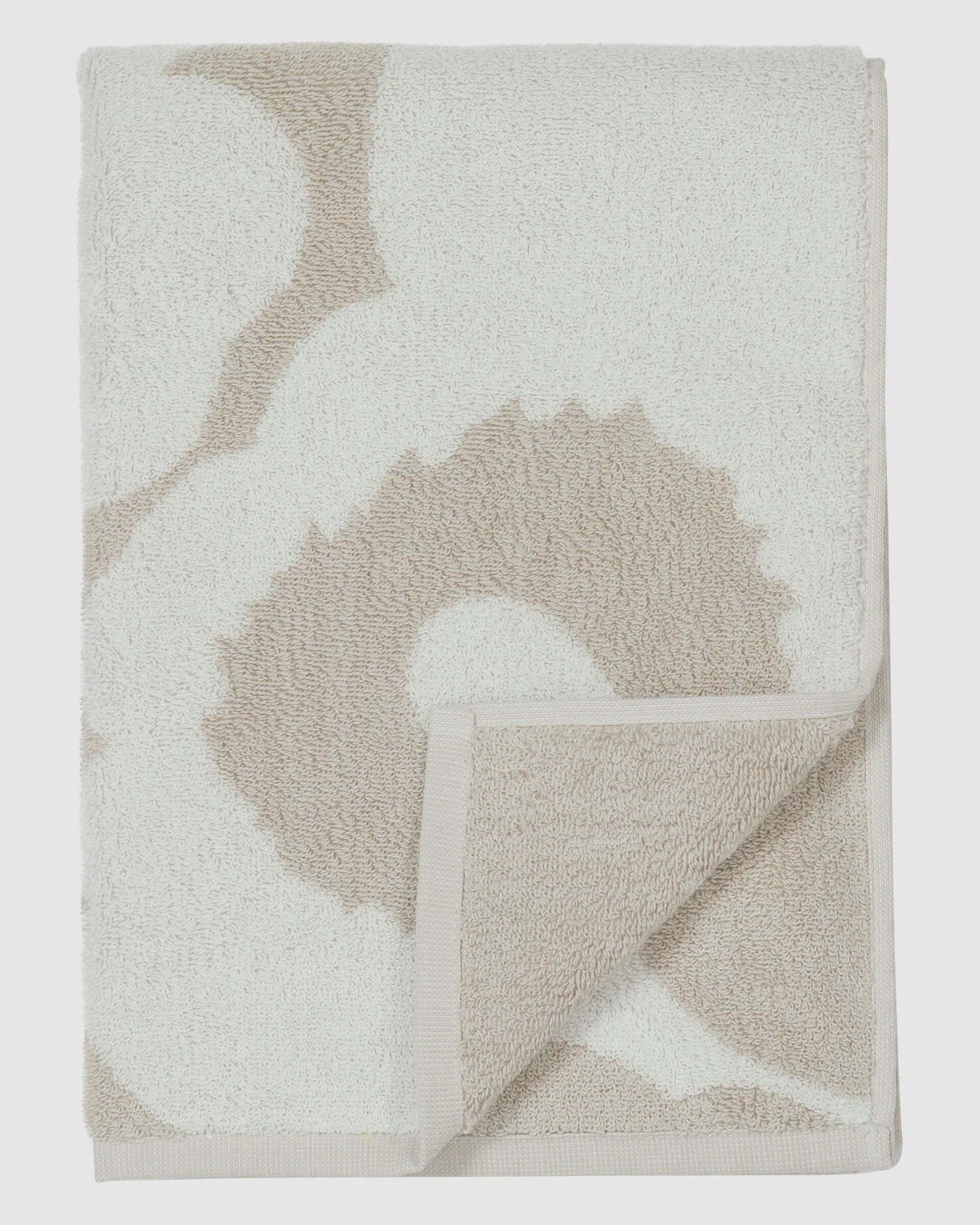 Marimekko Unikko Hand Towel  Beige White