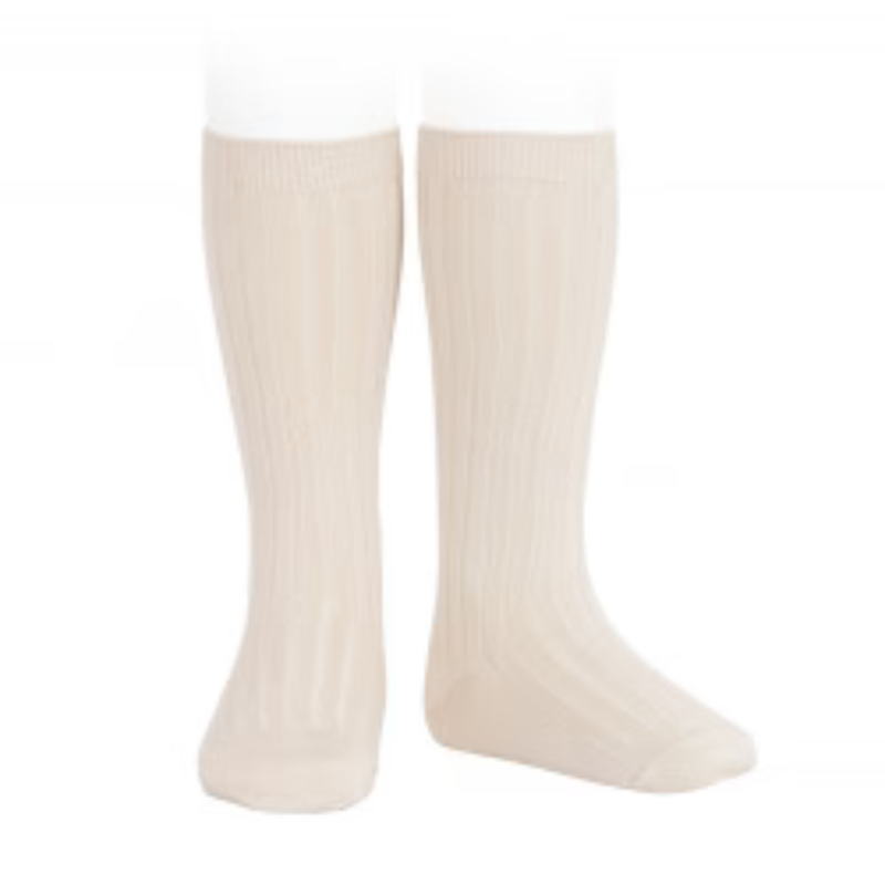 Condor 2016/2 Ribbed Knee High Sock / 00 / Linen  FM