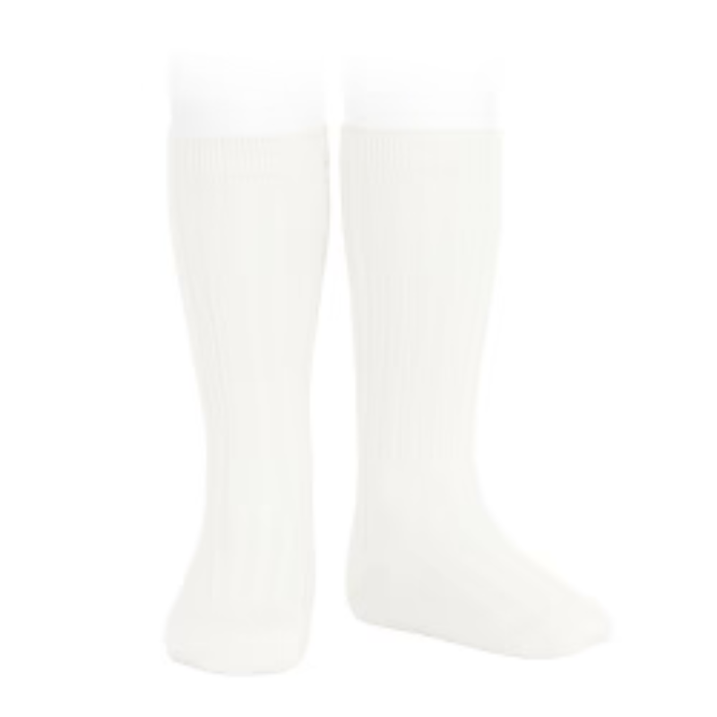 Condor 2016/2 Ribbed Knee High Sock / Cream / 000