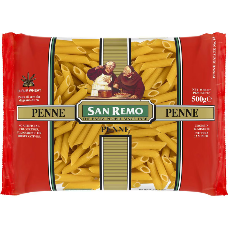 San Remo Penne Pasta No. 18 500g