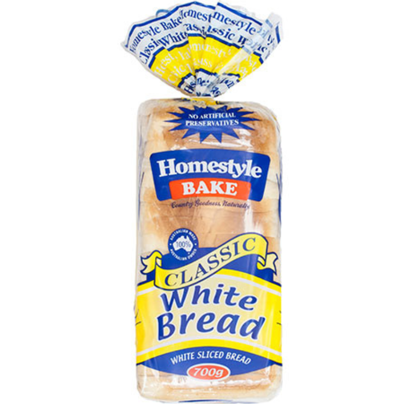 Homestyle White Sliced Bread Loaf  700g