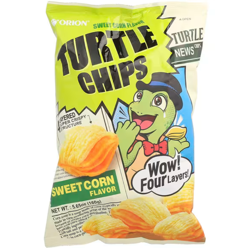 Orion Turtle Chips Sweet Corn 160g