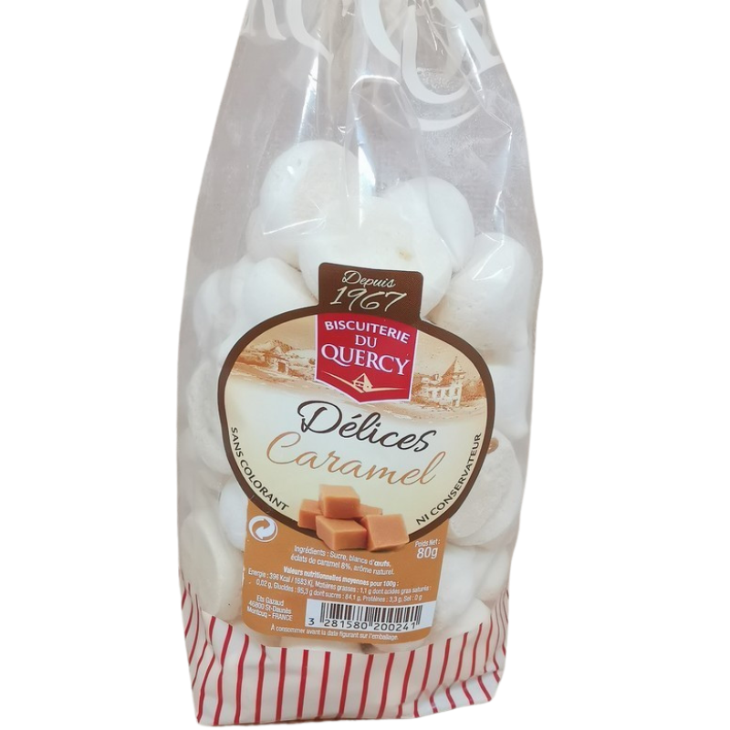 Biscuiterie Mini Caramel Meringues 80g