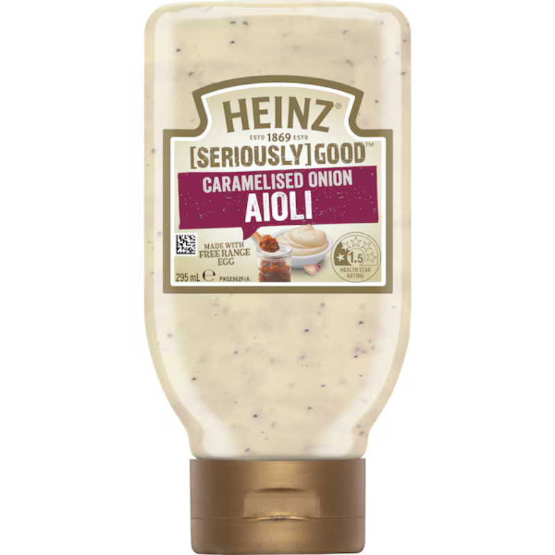 Heinz Seriously Good Caramelised Onion Aioli 295ml