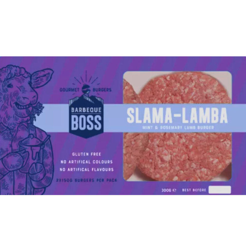 BBQ Boss Slamalamba Burger Patties 300g
