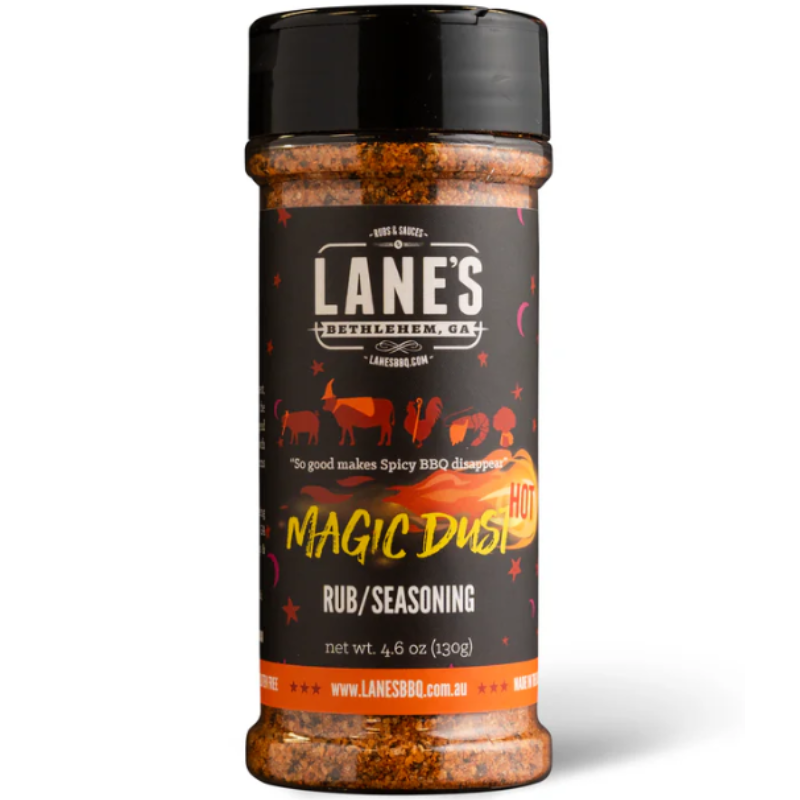 Lane's BBQ Magic Dust Hot Rub Seasoning 130g