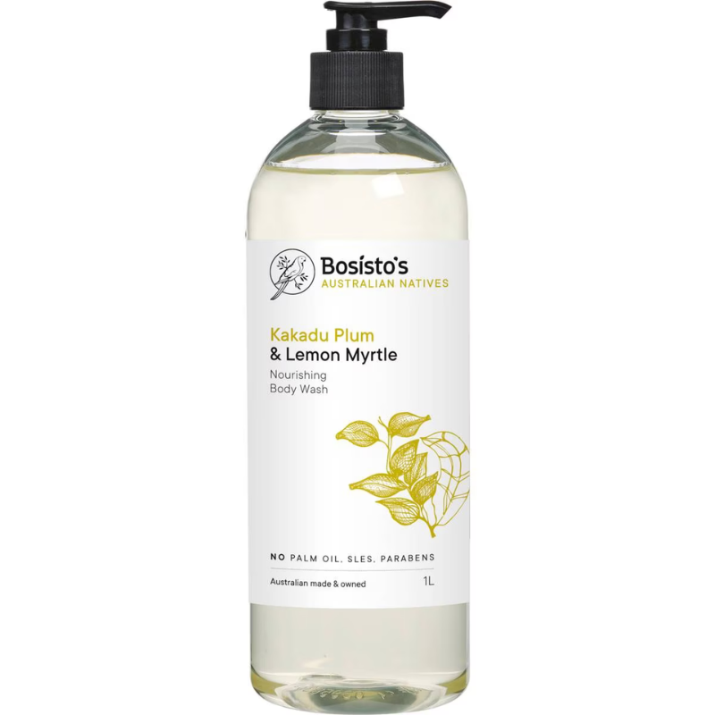 Bosisto's Kakadu Plum & Lemon Myrtle Body Wash 1Ltr