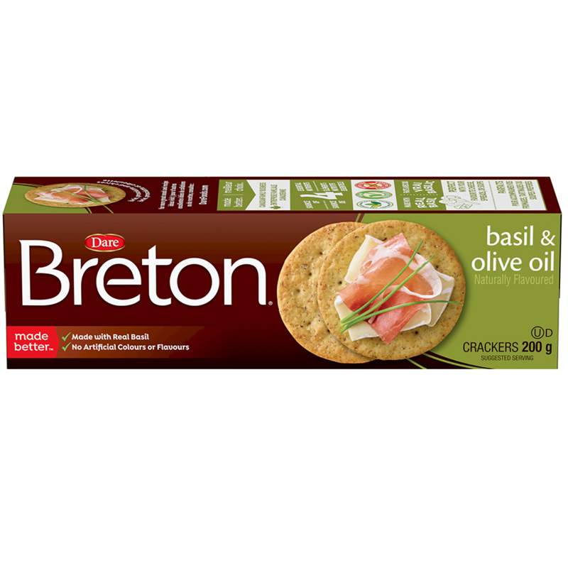 Breton Basil & Olive Oil Biscuit 200g