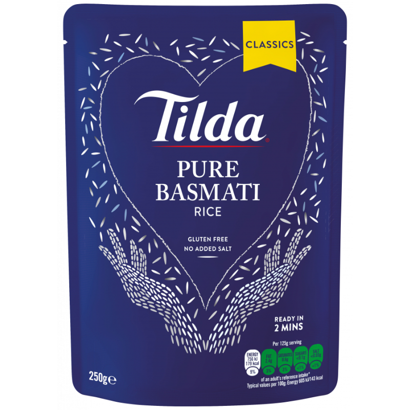 Tilda Steamed Rice Basmati 250g