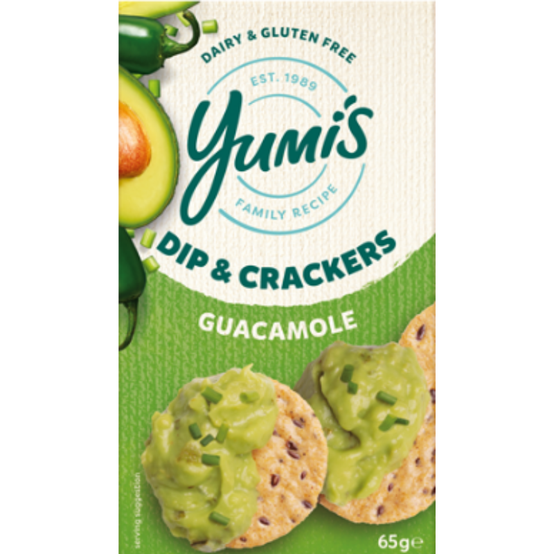 Yumi's Dip & Cracker Guacamole 65g