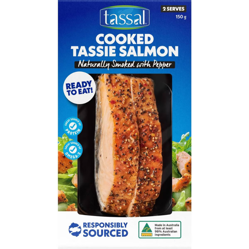 Tassal Hot Smoked Salmon Cracked Pepper 150g