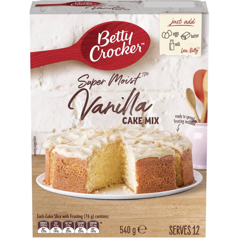 Betty Crocker Vanilla Cake Mix 450g