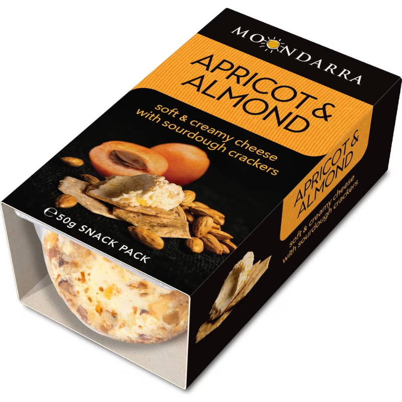 Moondarra Snack Pack Apricot & Almond Cheese 50g