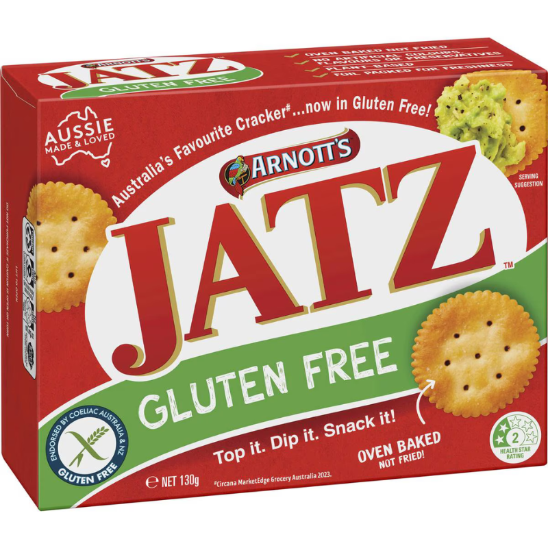 Arnott's Gluten Free Jatz Crackers 130g