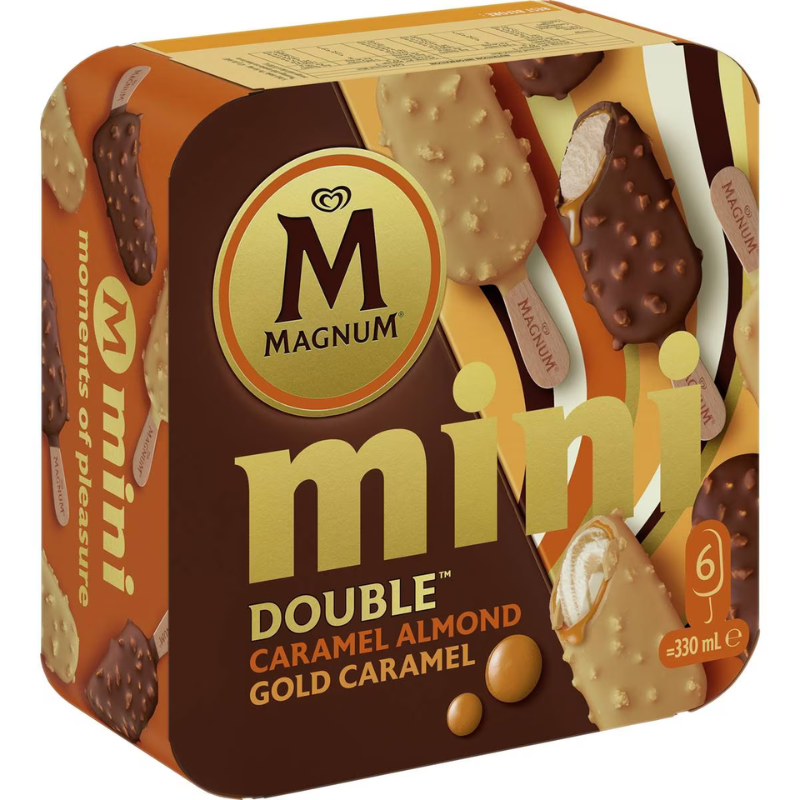 Magnum Mini Ice Cream Caramel Mix 6Pk