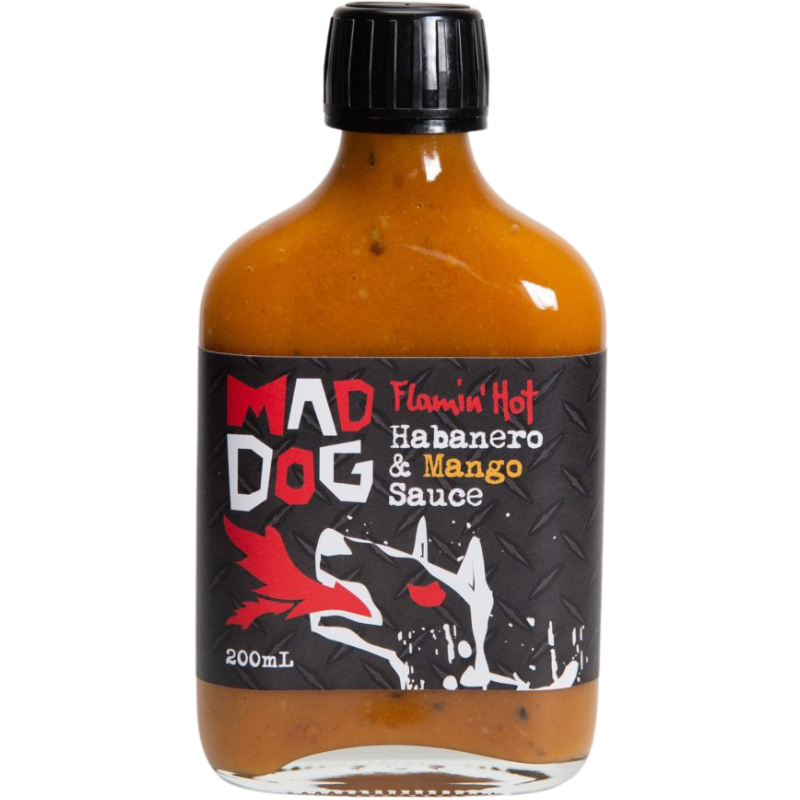 Yarra Valley Mad Dog Flamin Hot Habanero & Mango Sauce 200ml