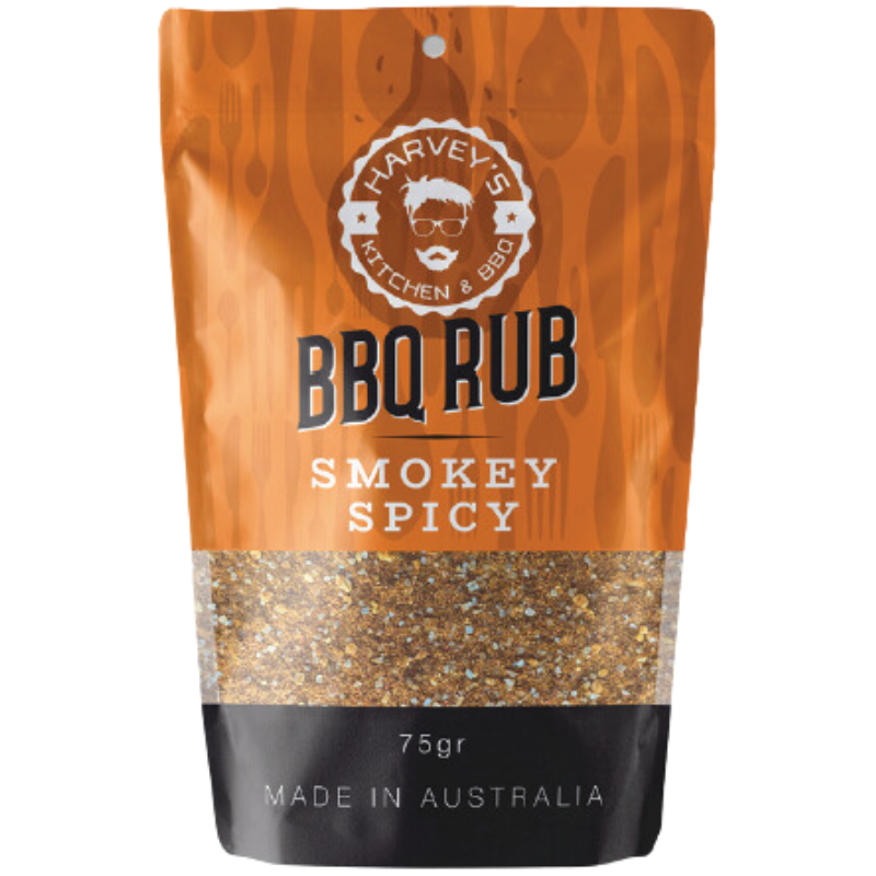 Harvey's Kitchen Smokey Spicy BBQ  Rub 75g Pouch