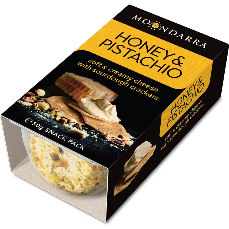 Moondarra Snack Pack Honey & Pistachio Cheese 50g