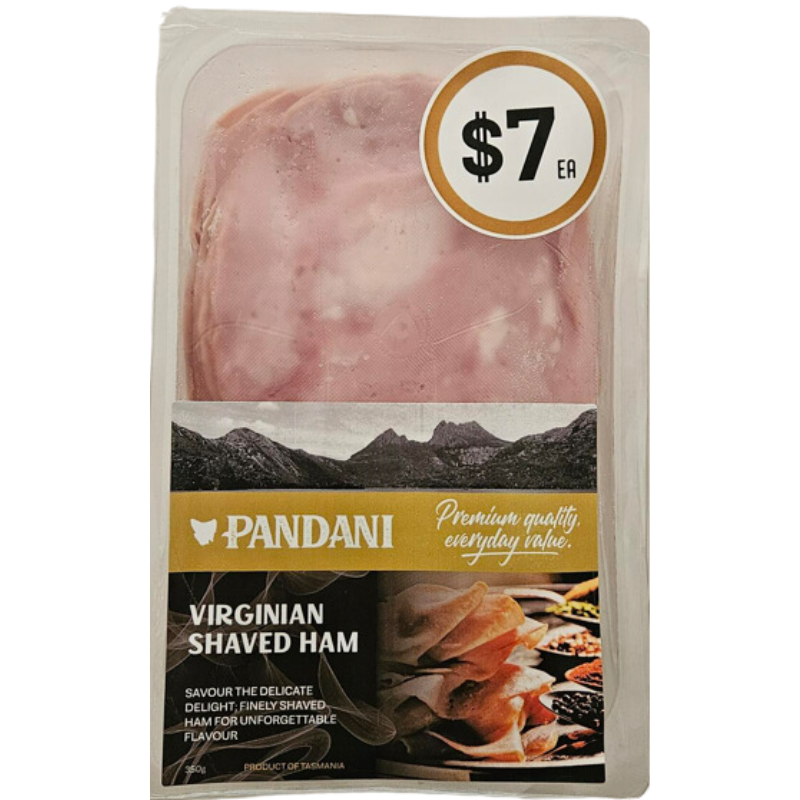 Pandani Virginian Ham Shaved 350g