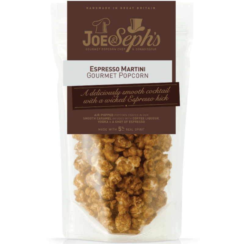 Joe & Seph's Espresso Martini Gourmet Popcorn 70g