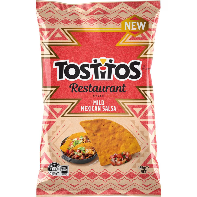 Tostitos Mild Mexican Salsa Corn Chips 165g