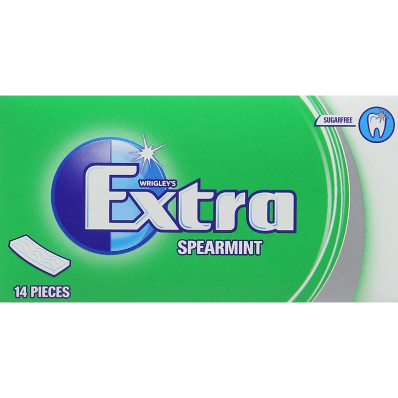 Wrigleys Extra Spearmint Chewing Gum 27g packet