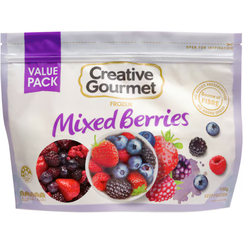 Creative Gourmet Frozen Mixed Berries Value Pack 900g